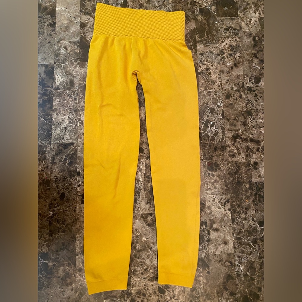 Mustard Yellow Knit Sweater leggings